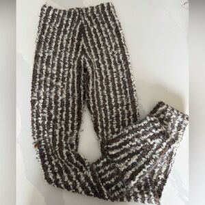 Cozy Striped Knit Pants